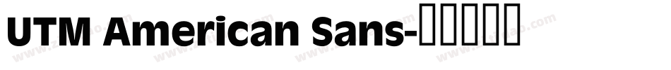 UTM American Sans字体转换